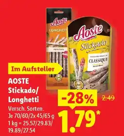 Lidl AOSTE Stickado/ Longhetti Angebot
