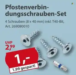 Sonderpreis Baumarkt Pfostenverbindungsschrauben-Set Angebot
