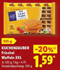 Lidl KUCHENZAUBER Frischei Waffeln XXL Angebot