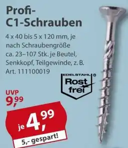 Sonderpreis Baumarkt Profi- C1-Schrauben Angebot