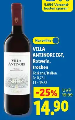 Lidl VILLA ANTINORI IGT, Rotwein, trocken Angebot