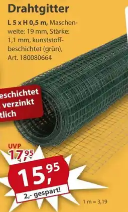 Sonderpreis Baumarkt Drahtgitter Angebot