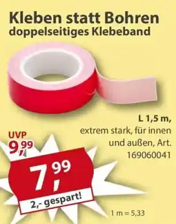 Sonderpreis Baumarkt Kleben statt Bohren doppelseitiges Klebeband Angebot