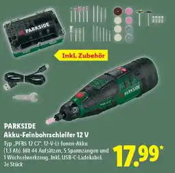 Lidl PARKSIDE Akku-Feinbohrschleifer 12 V Angebot
