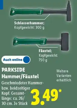 Lidl PARKSIDE Hammer/Fäustel Angebot