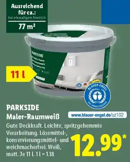 Lidl PARKSIDE Maler-Raumweiß Angebot