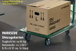 Lidl PARKSIDE Umzugskarton Angebot