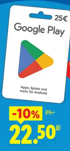 Lidl Google Play Apps, Spiele und mehr für Android Angebot
