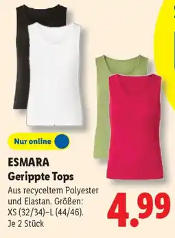 Lidl ESMARA Gerippte Tops Angebot
