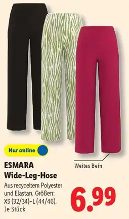 Lidl ESMARA Wide-Leg-Hose Angebot