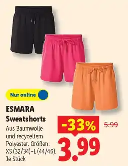 Lidl ESMARA Sweatshorts Angebot