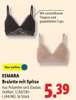 Lidl ESMARA Bralette mit Spitze Angebot