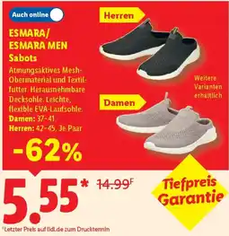 Lidl ESMARA/ ESMARA MEN Sabots Angebot