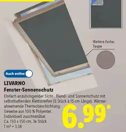Lidl LIVARNO Fenster-Sonnenschutz Angebot