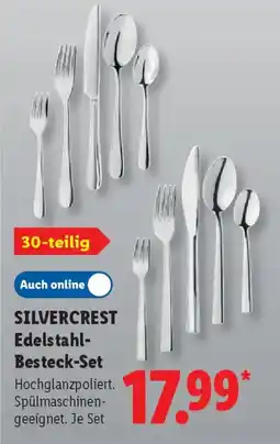 Lidl SILVERCREST Edelstahl- Besteck-Set Angebot