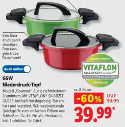 Lidl GSW Niederdruck-Topf Angebot