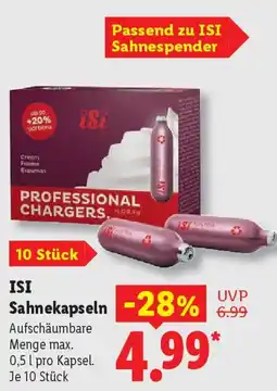 Lidl ISI Sahnekapseln Angebot