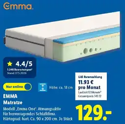 Lidl EMMA Matratze Angebot