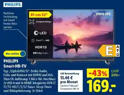 Lidl PHILIPS Smart-HD-TV Angebot