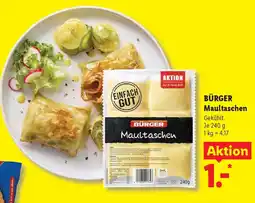 Lidl BÜRGER Maultaschen Angebot