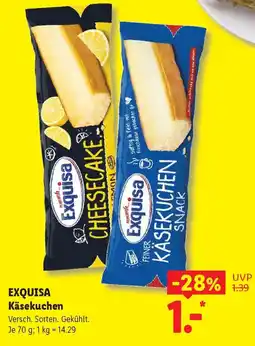 Lidl EXQUISA Käsekuchen Angebot