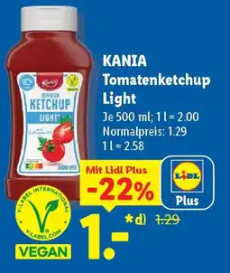 Lidl KANIA Tomatenketchup Light Angebot
