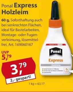 Sonderpreis Baumarkt Ponal Express Holzleim Angebot
