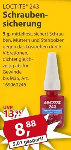 Sonderpreis Baumarkt LOCTITE 243 Schrauben- sicherung Angebot