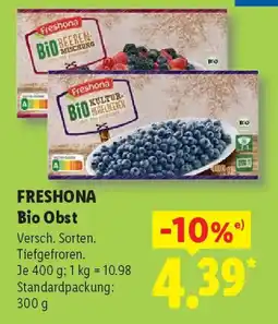 Lidl FRESHONA Bio Obst Angebot