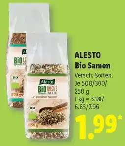 Lidl ALESTO Bio Samen Angebot