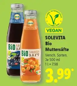 Lidl SOLEVITA Bio Muttersäfte Angebot