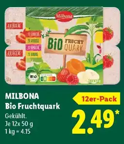 Lidl MILBONA Bio Fruchtquark Angebot
