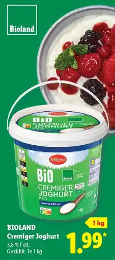 Lidl BIOLAND Cremiger Joghurt Angebot