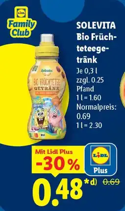 Lidl SOLEVITA Bio Früchteteegetränk Angebot