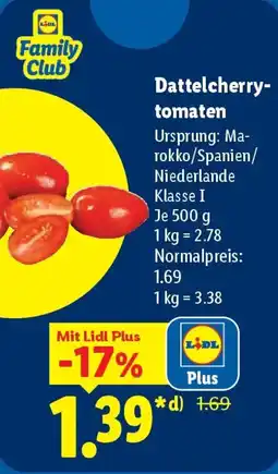Lidl Dattelcherry tomaten Angebot