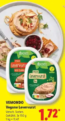 Lidl VEMONDO Vegane Levervurst Angebot
