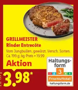 Lidl GRILLMEISTER Rinder Entrecôte Angebot