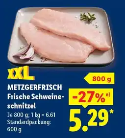 Lidl METZGERFRISCH Frische Schweineschnitzel Angebot