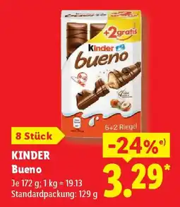 Lidl KINDER Bueno Angebot