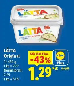 Lidl LÄTTA Original Angebot