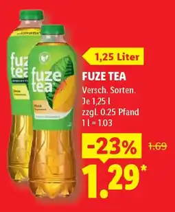 Lidl FUZE TEA Angebot
