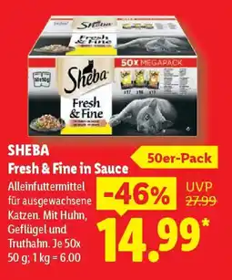 Lidl SHEBA Fresh & Fine in Sauce Angebot