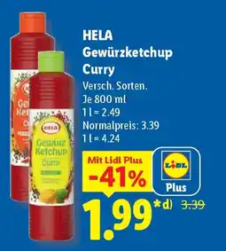 Lidl HELA Gewürzketchup Curry Angebot