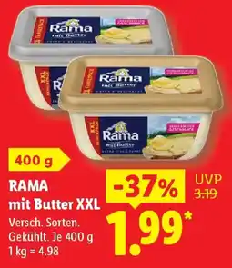 Lidl RAMA mit Butter XXL Angebot