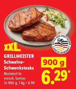 Lidl GRILLMEISTER Schweine- Schwenksteaks Angebot