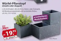 Sonderpreis Baumarkt Würfel-Pflanztopf einzeln oder doppelt Angebot
