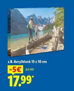 Lidl z.B. Acrylblock 15 x 10 cm Angebot