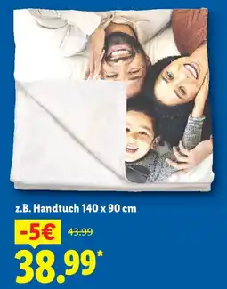 Lidl z.B. Handtuch 140 x 90 cm Angebot