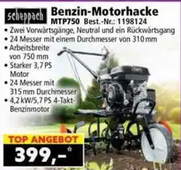 Norma scheppach Benzin-Motorhacke MTP750 Angebot