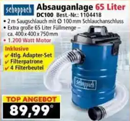 Norma Scheppach Absauganlage DC100 Angebot